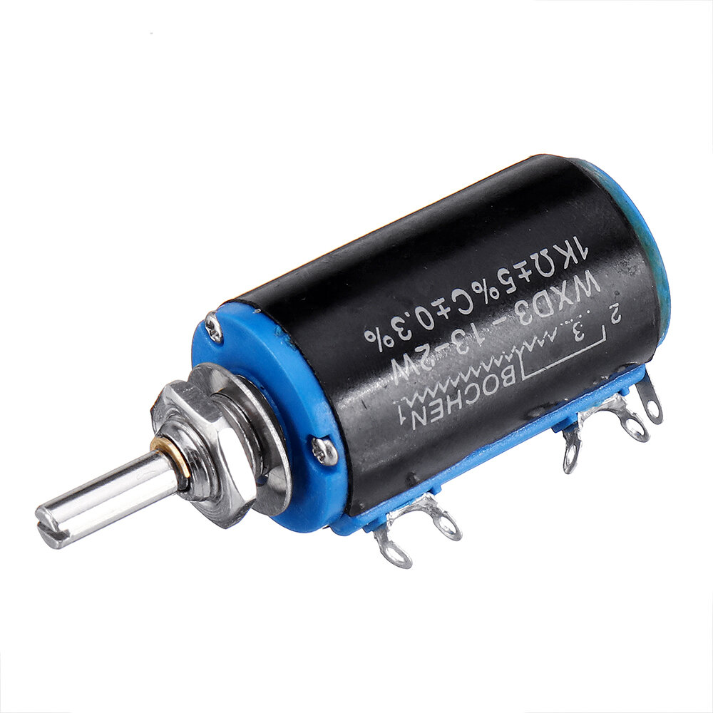 

10pcs WXD3-13-2W Precision Potentiometer 1KΩ 1K Ohm Wirewound Multi-Turn Potentiometer