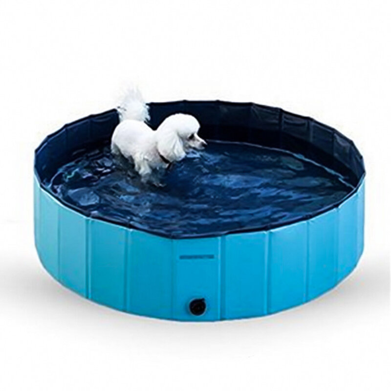 

Foldable Dog Pool Pet Bath Inflatable Swimming Tub Collapsible Bathing Pool for Dogs Cats Playing Kids Supplies Portable