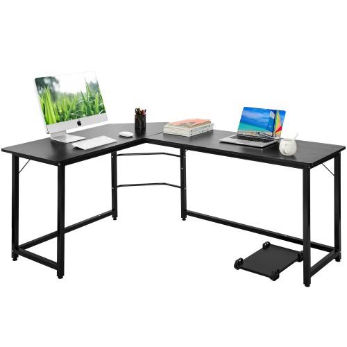 Modernluxe Office L Shaped Desk Corner Computer Pc Table Laptop
