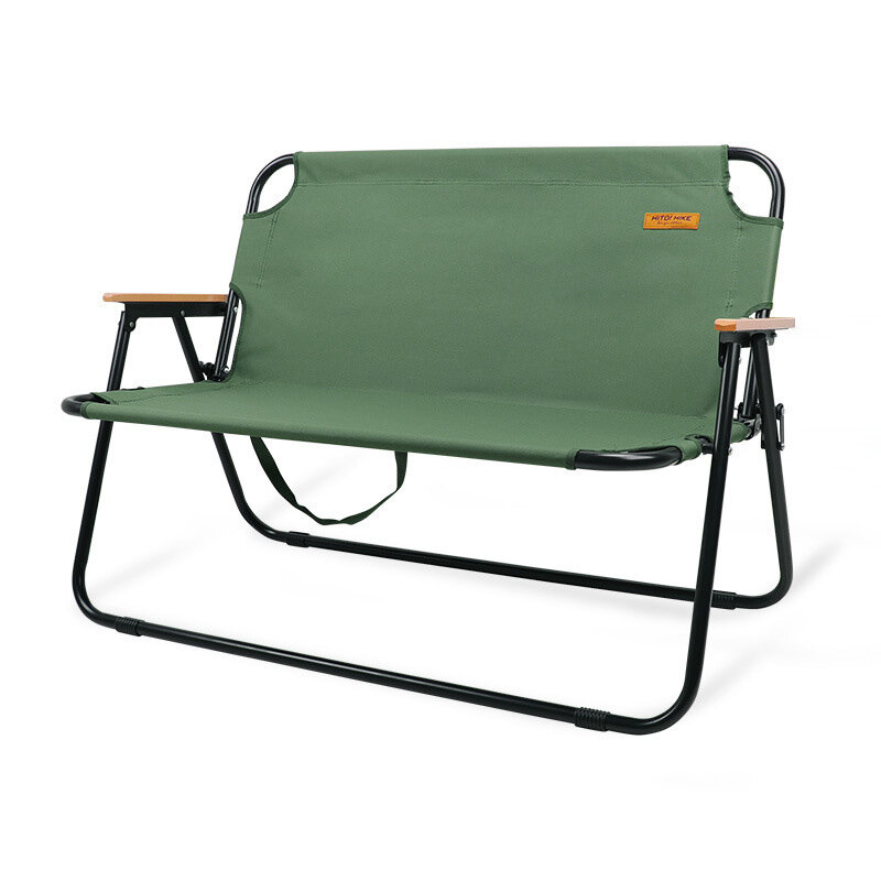 HTK Chaise de camping pliante paresseuse simple / double Tabouret de plage Siège de pêche léger Charge maximale de 200 kg