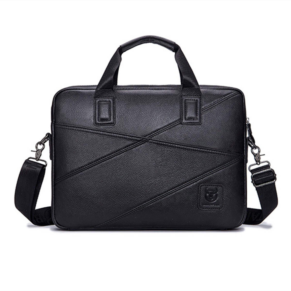 

Cowhide Business Briefcase Laptop Bag Handbag Men's Shoulders Storage Bag Crossbody Bag for 15inch Notebook