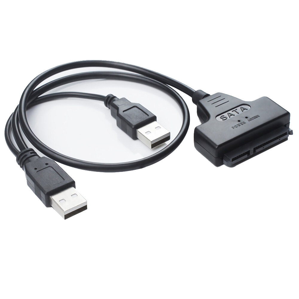 EVLLIE VL1909 USB 2.0からSATAハードドライブへの変換ケーブルアダプターSSD HDD変換アダプター（2.5インチハードドライブ用）