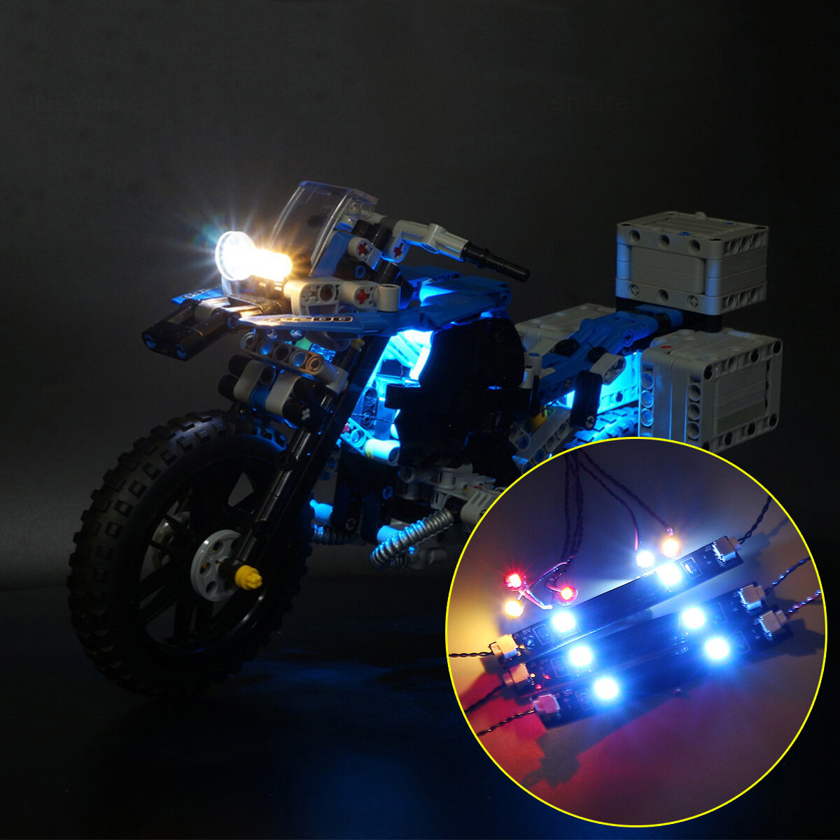 

DIY Светодиодный Освещение Набор ТОЛЬКО ДЛЯ LEGO 42063 Для BMW R 1200 GS Приключенческая Техника Серии Мотоциклы Кирпичи
