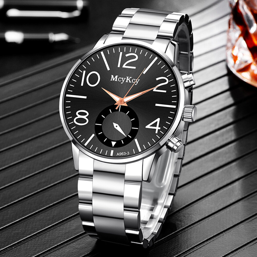 Jassy 8 Colors Stainless Steel Business Casual Fashion Steel Band Quartz Watch