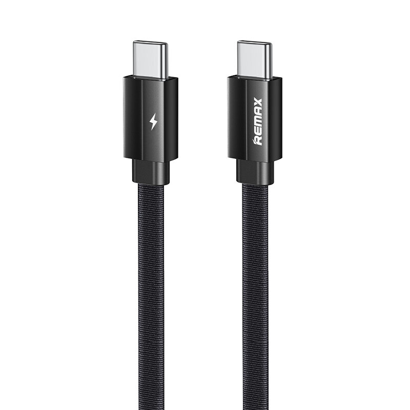 

RC-196c 100 Вт 5A Кабель USB-C - USB-C Шнур для быстрой зарядки и передачи данных длиной 1 м Для Samsung Galaxy S21 Note