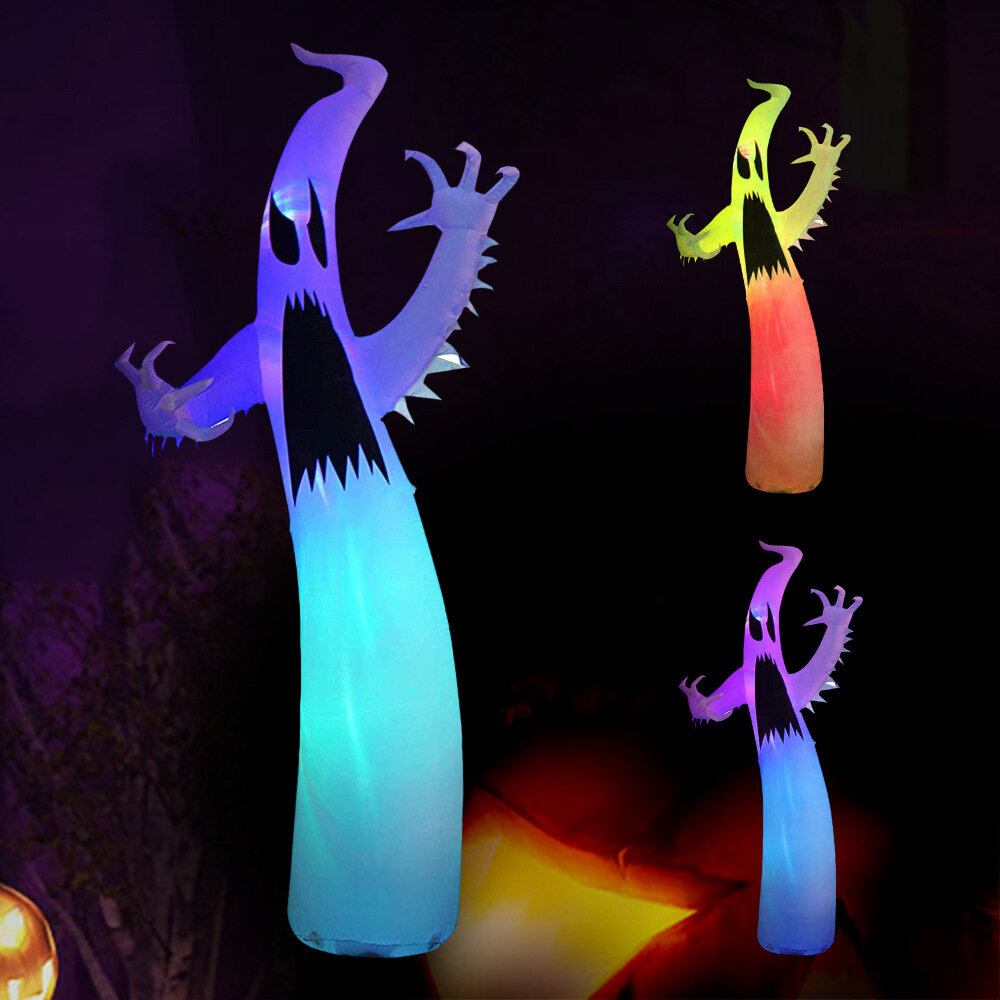 

Halloween White Ghost Luminous Inflatable 3.6M Horror Ghost Lantern White Ghost Glowing Ghost Props