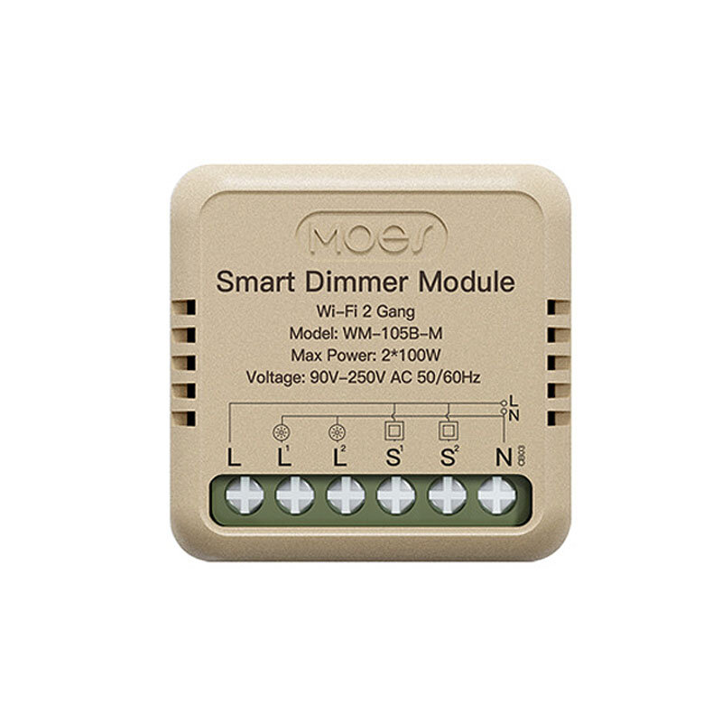 best price,moeshouse,tuya,wifi,intelligent,dimmer,switch,2,gang,coupon,price,discount