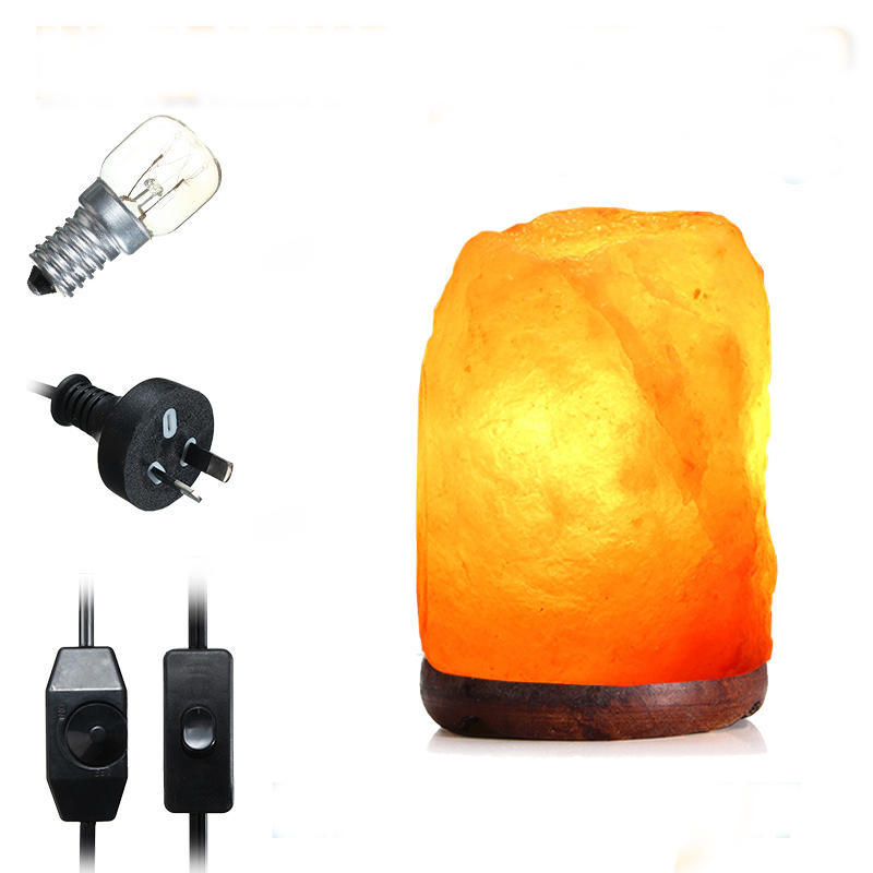 Natural Himalayan Ionic Crystal Salt Lamp Night Light Air Purifier Dimmer Switch