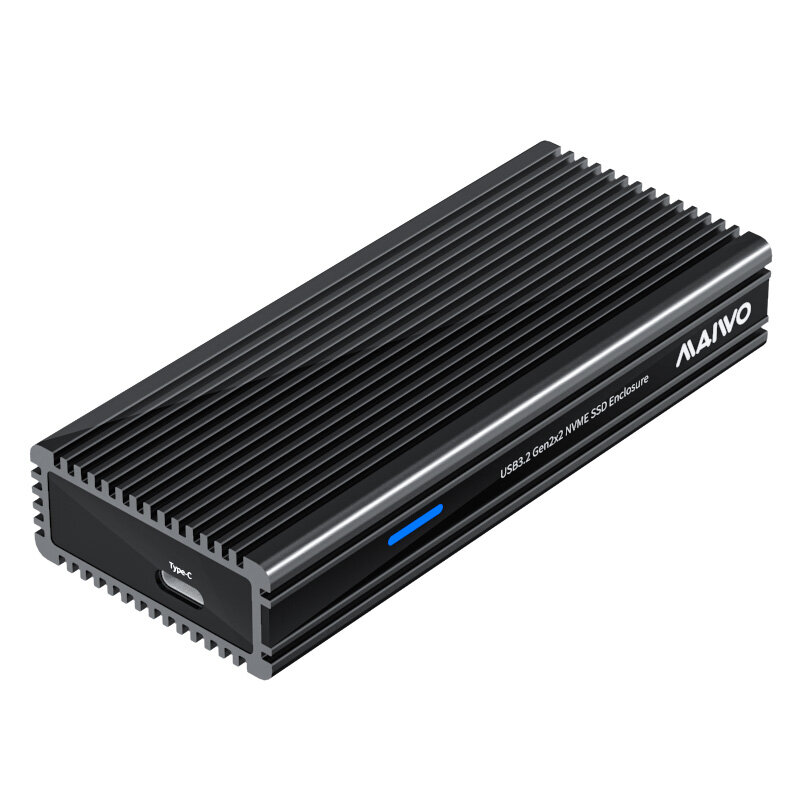 MAIWO USB3.2 20Gbps Hard Disk Enclosure for M.2 NVMe SSD with M Key B&M Key Support up to 2TB Solid 
