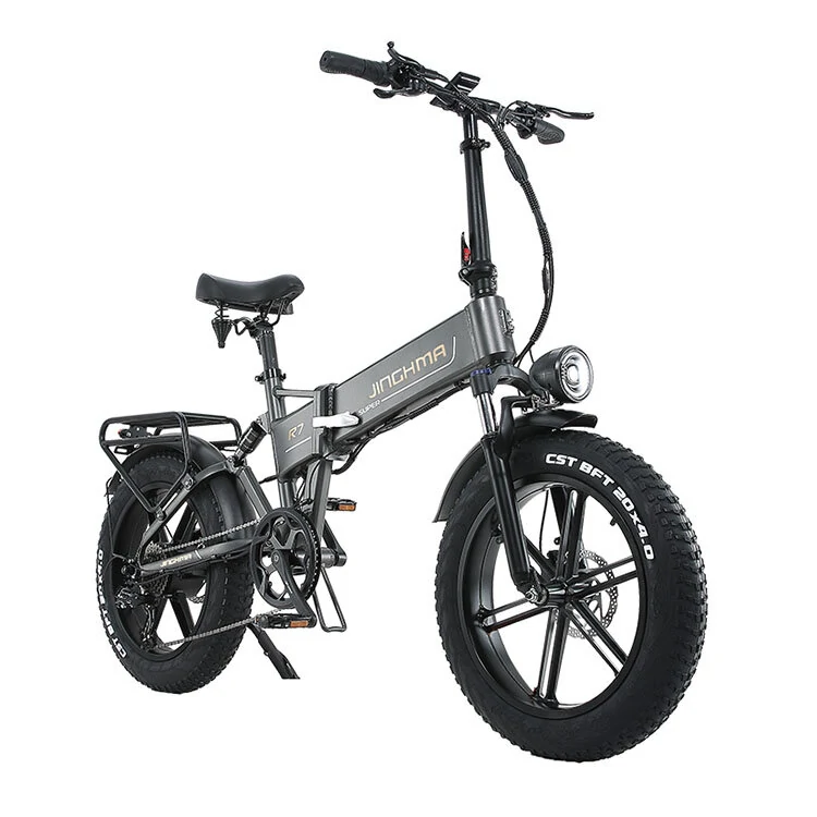 Χαμηλότερη τιμή ως σήμερα στα 1.162,59€ από αποθήκη Τσεχίας | [EU Direct] JINGHMA R7 PRO 48V 16Ah 800W 20×4.0inch Folding Electric Bicycle 60-90KM Max Mileage 180KG Payload Electric Bike