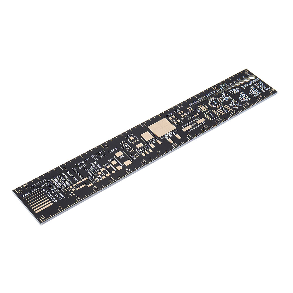 15 cm Multifunctionele PCB Liniaal Meetinstrument Weerstand Condensator Chip IC SMD Diode Transistor