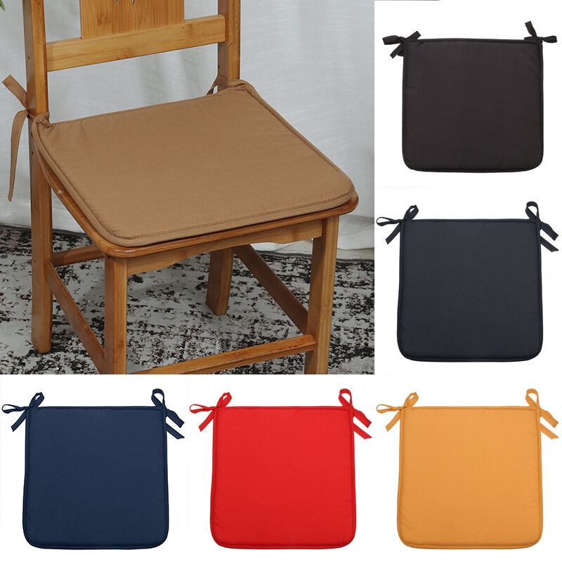 Effen kleur zitkussen met stropdassen Comfortabel en Soft Outdoor Indoor Restaurant stoelkussen