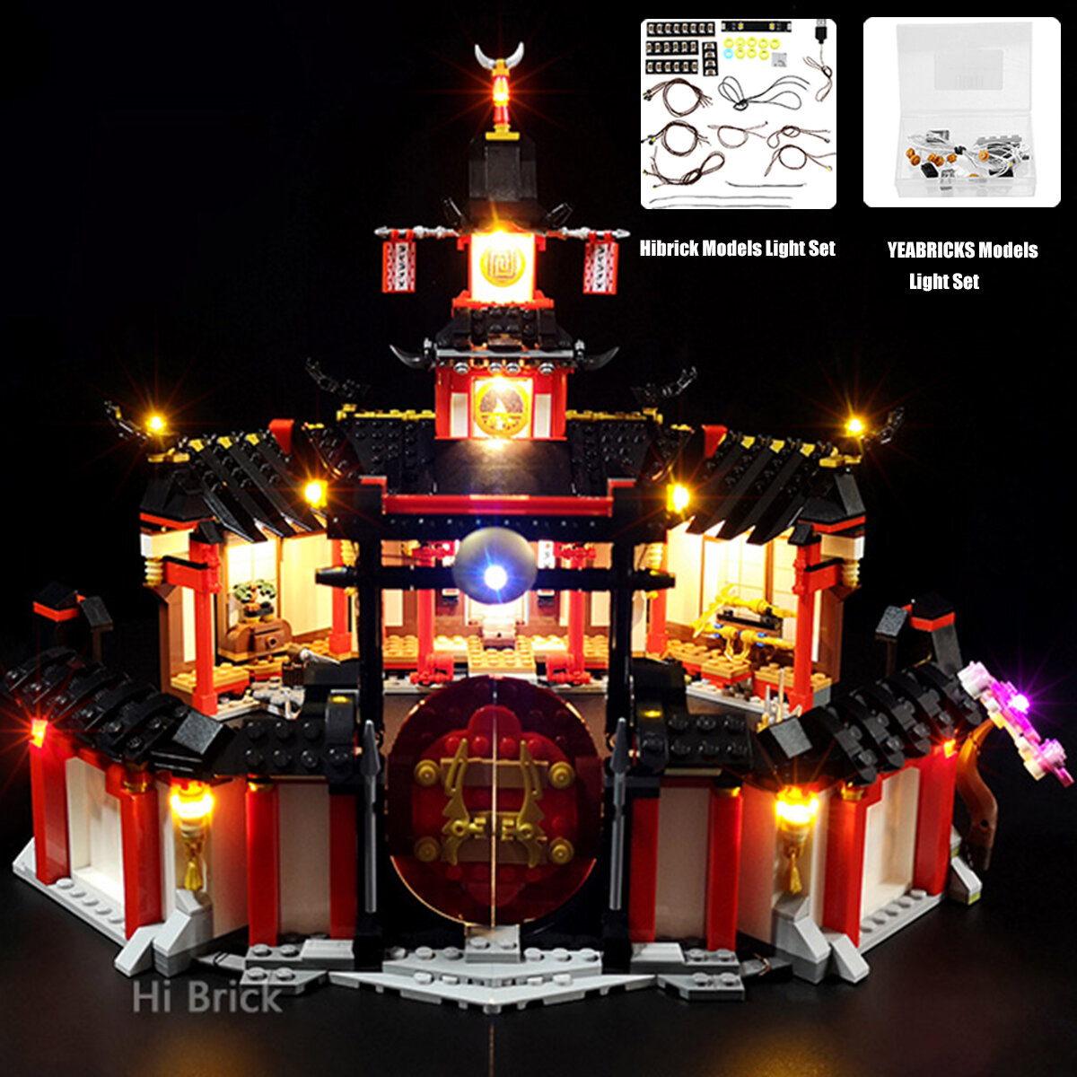 

USB DIY LED Light Kit ONLY For Lego 70670 Monastery of Spinjitzu Building Blocks Toys