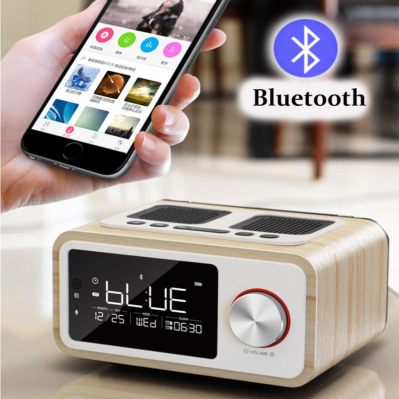LOCI H3 Bluetooth Speaker Alarm Clock Media Audio Music Clock...