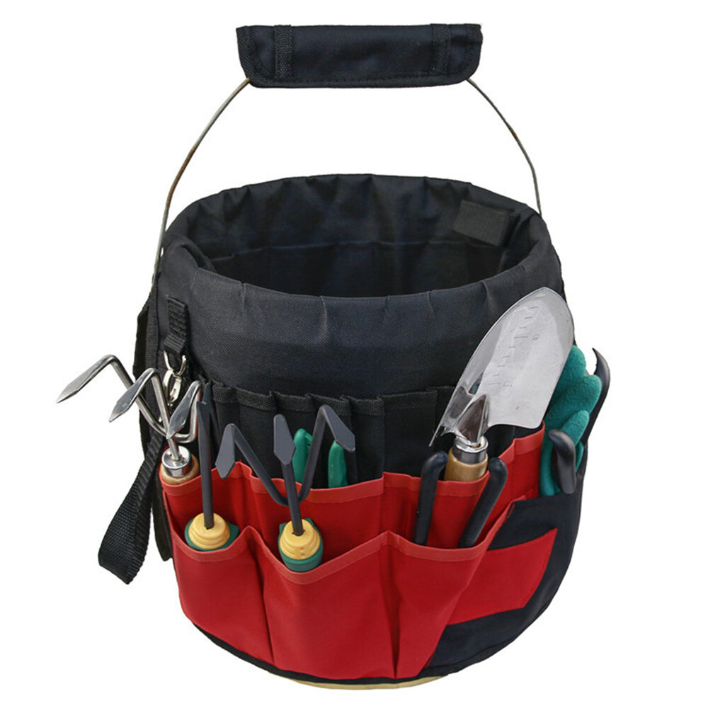 

42 Pockets Multifunction Gardening Tools Backet Organizer 600D Oxford Waterproof Planting Hand Tools Storage Carry Bags