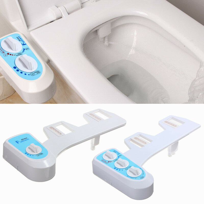 Niet-elektrische toiletbril Bidetbevestiging Enkele / dubbele mondstukreiniging Koud en warm water B