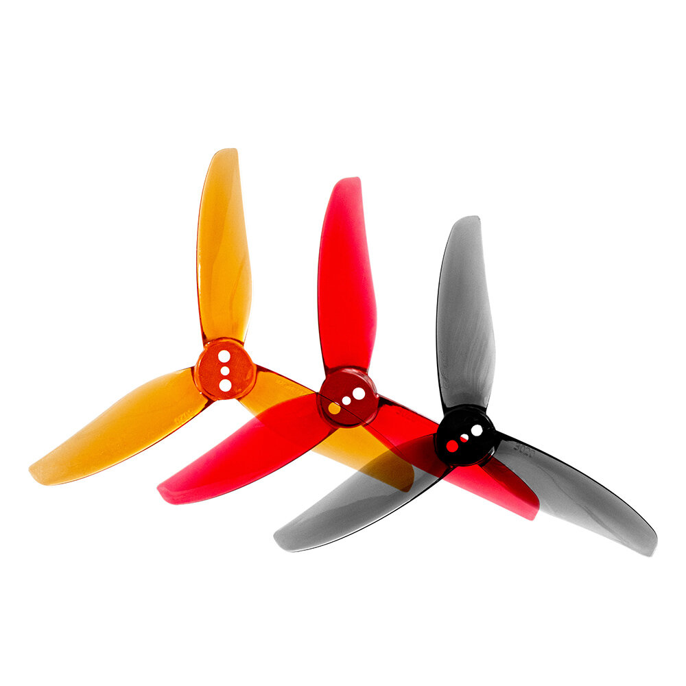 2Pairs Gemfan Hurricane 3020 3 Inch 1.5mm Shaft 3-blade PC FPV Propeller for RC Drone FPV Racing Mul