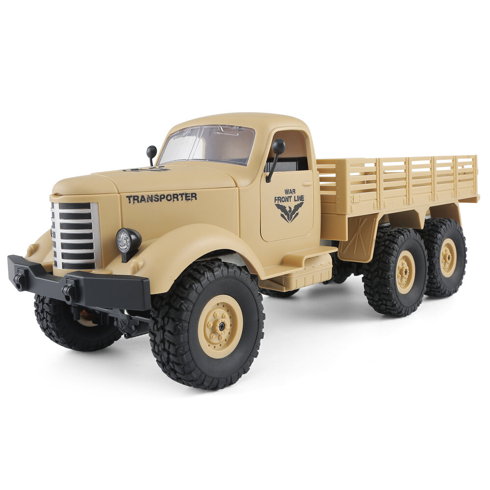 US$27.99 54% JJRC Q60 1/16 2.4G 6WD Off-Road Military Truck Crawler RC Car RC Toys & Hobbies from Toys Hobbies and Robot on banggood.com