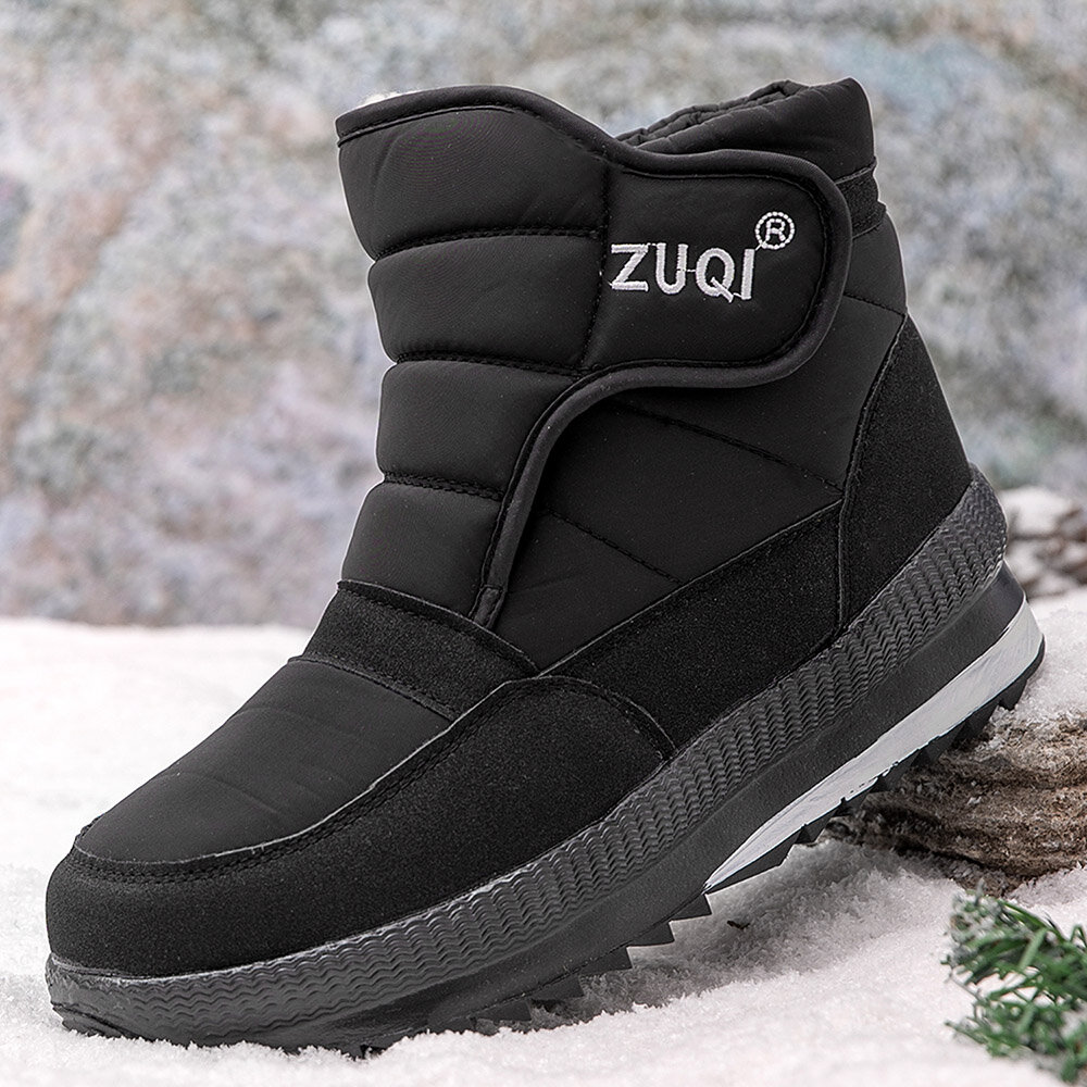 Men Thicken Warm Plush Lining Slip Resistant Snow Boots