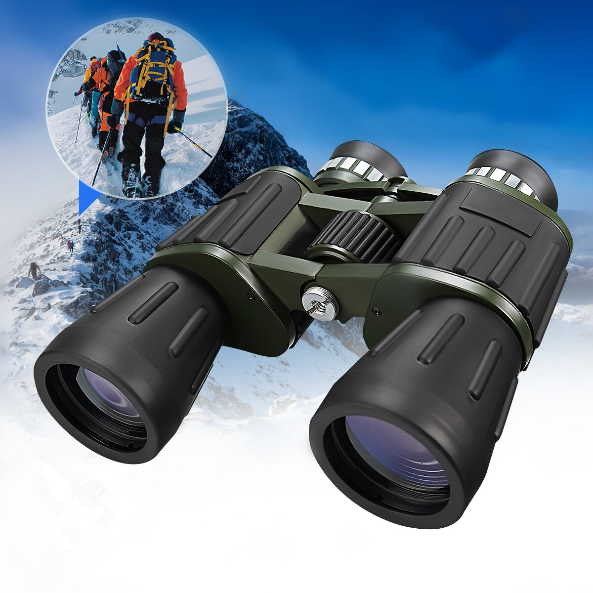 60x50 Militair leger Zoom Krachtige telescoop HD Jacht Camping Night Vision verrekijker