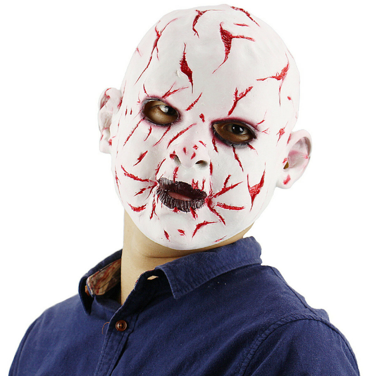 

Scary Creepy Halloween Face Mask Masquerade Horror Baby Chucky Ghost Doll Mask