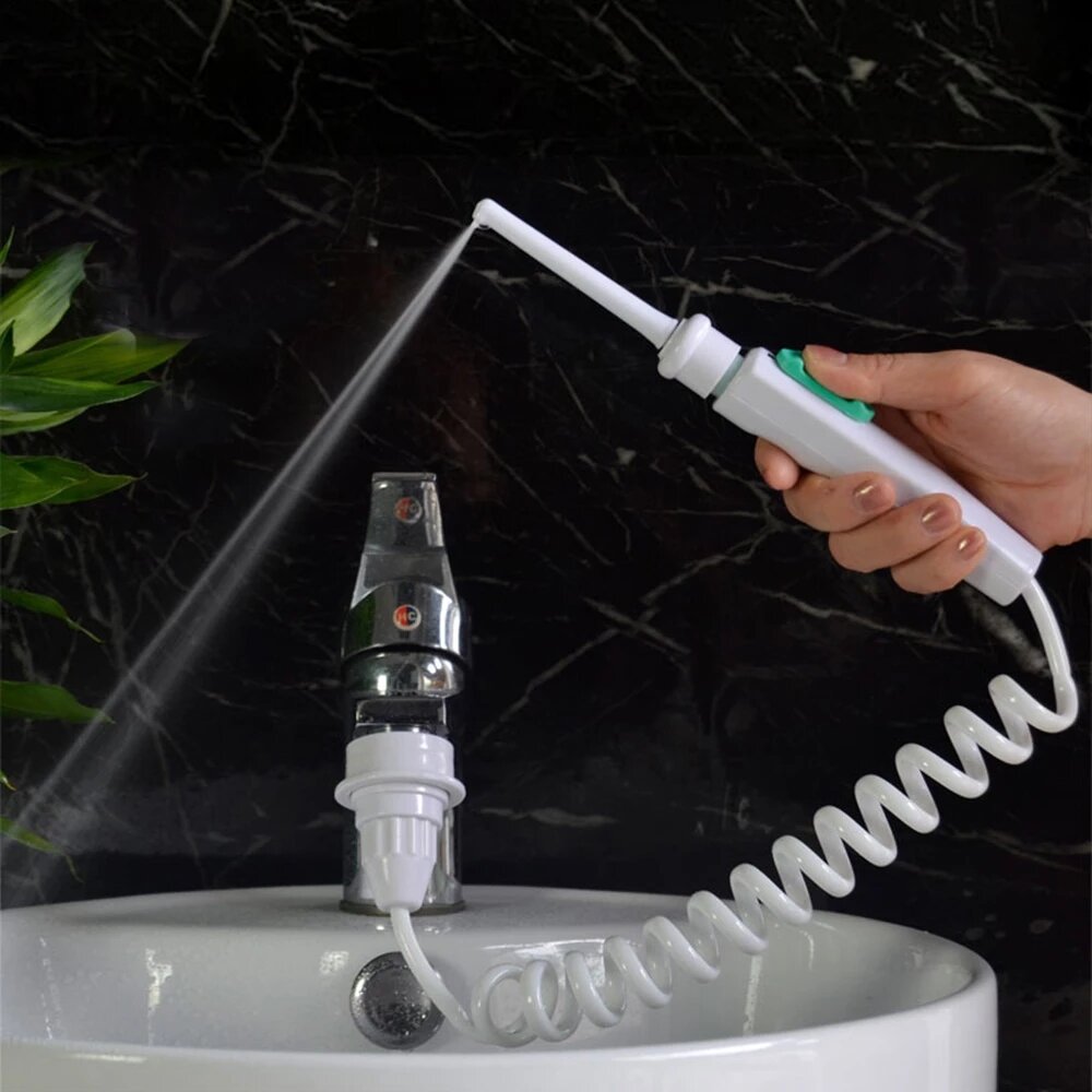 

Water Dental Flosser Faucet Oral Irrigator Water Jet Floss Dental Irrigator Dental Pick Oral Irrigation Teeth Cleaning M