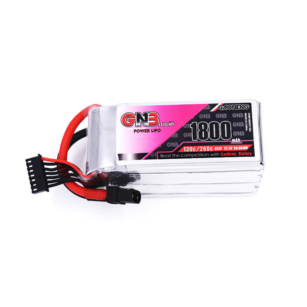 Gaoneng GNB 22.2V 1800mAh 130C 6S Lipo Battery XT60 Plug for RC Model