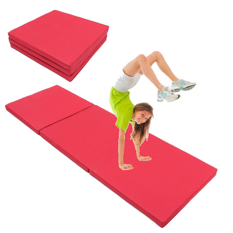 71x24x2inch Складная панель Gymnastics Mat Gym Упражнение Yoga Tri Pad