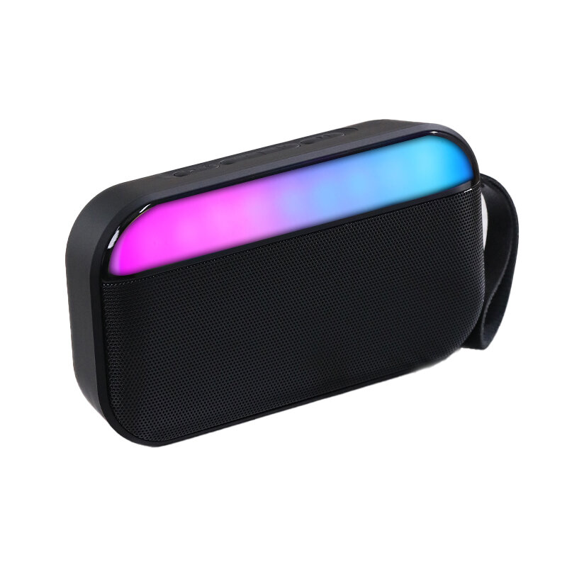 

5W bluetooth 5.0 Speaker Portable Speaker Quad Drivers Deep Bass RGB Light TWS 800mAh Hands-free Call Outdoors Wireless