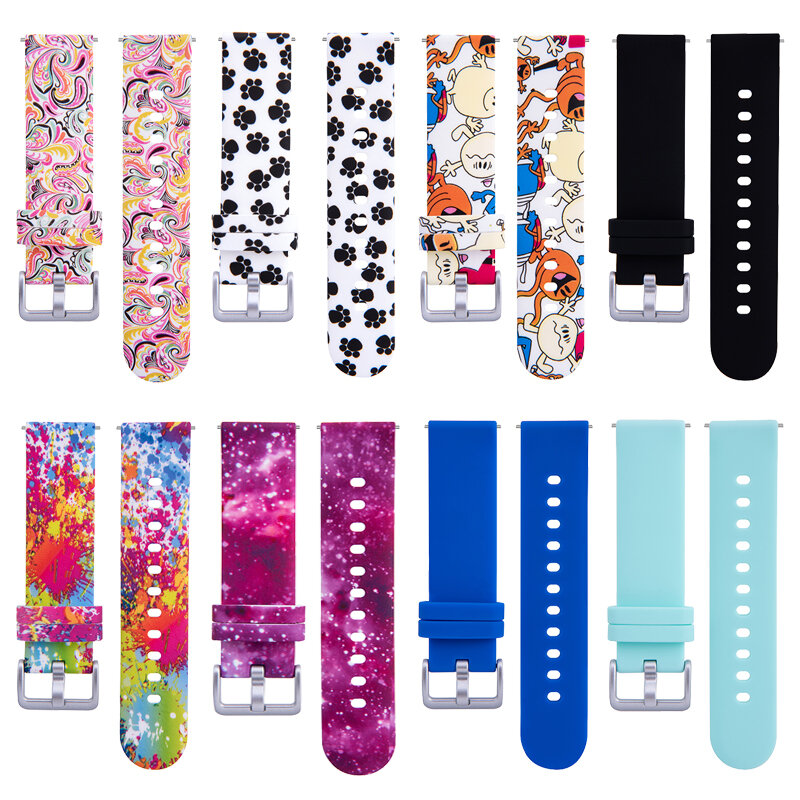 Bakeey universeel 20 mm breed Soft siliconen horlogeband horlogeband vervanging voor kinderhorloge