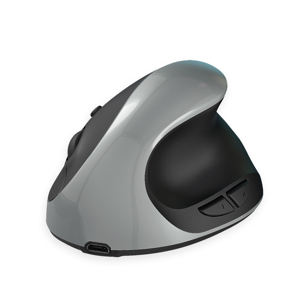 

HXSJ 2.4GHz Wireless Mouse Rechargeable Ergonomic 800-2400DPI Adjustable Silent Click Built-in 600mAh Battery Micro to U