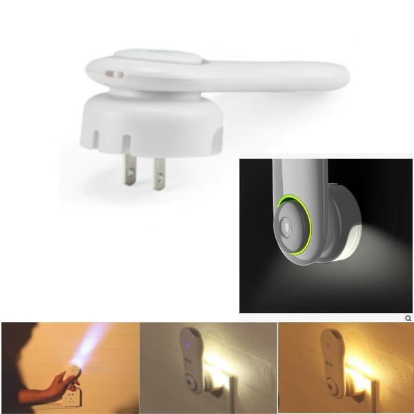 Image of AC110-240V 2W Kontrolle Wireless Chargeable LED Nachtlicht Wandleuchte oder Mbile Taschenlampe