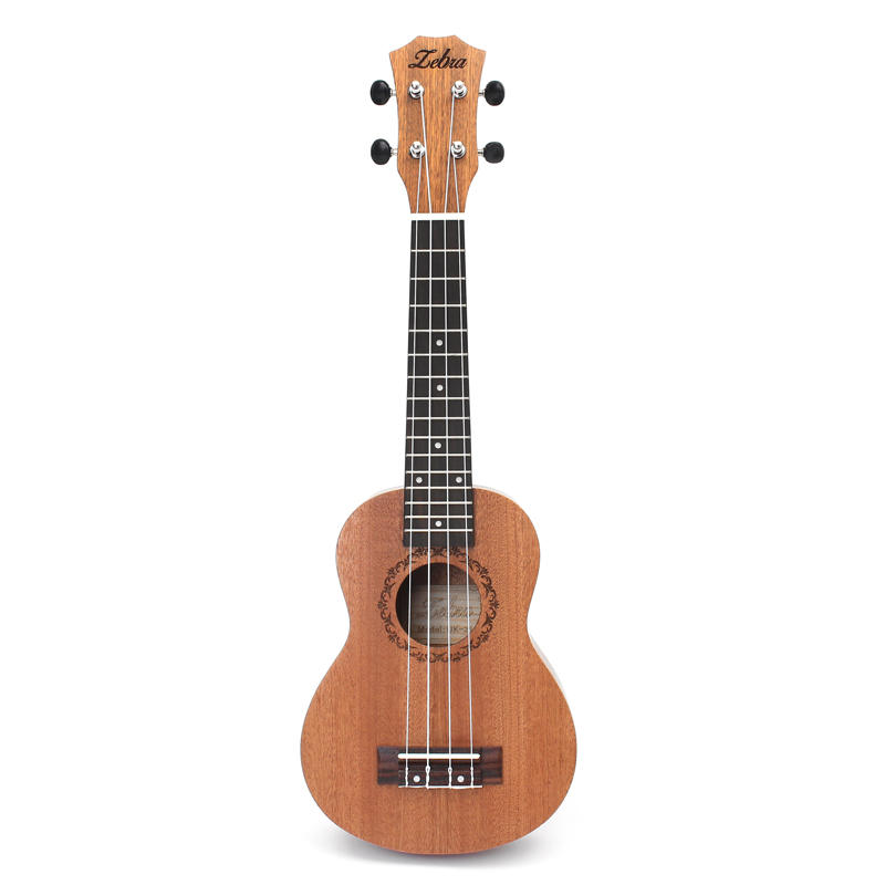 Zebra 21 inch mahonie ukulele Uke 15 frets sopraan Hawaiian gitaar muziekinstrument