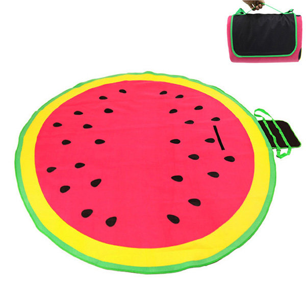 200 x 200CM Picknick-Wassermelone-runder Matten-kampierender großer Strand-Feuchtigkeitsbeweis-Auflage-Bodenkissen  