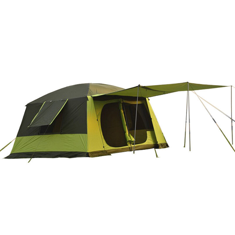 Grote Familie Tent 8 Personen Capaciteit Waterdicht Winddicht Anti-Uv Zonnekap Outdoor Camping Reizen Wandelen Tent