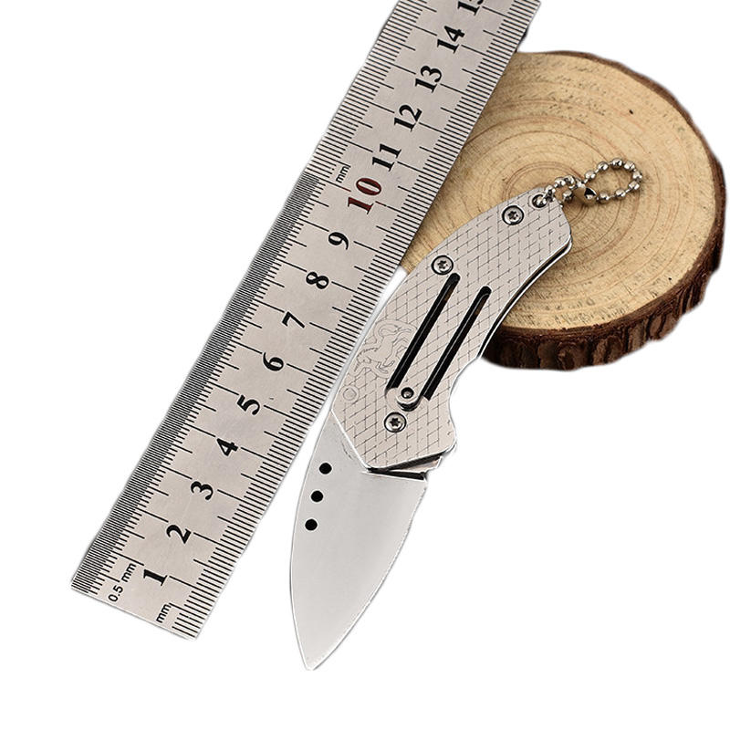 

Миниатюрный карманный складной нож из нержавеющей стали 115 мм На открытом воздухе Нож для выживания Многофункциональный