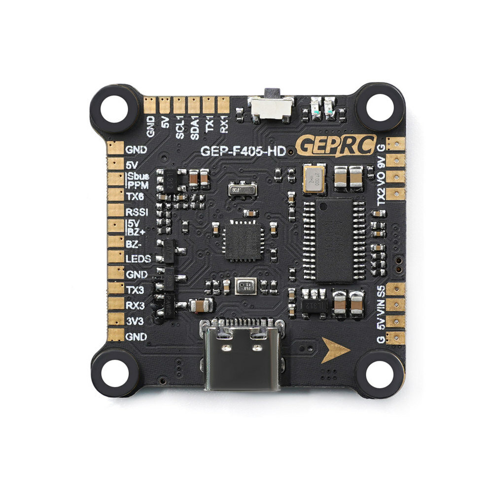 

30.5x30.5mm Geprc Span F405 HD Stack Spare Part F4 3-6S Flight Controller AIO OSD 5V 9V BEC Built-in Barometer Blackbox