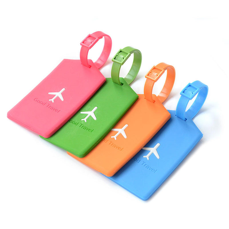 KC-LP09 Silicone Travel Luggage Tags Colorful Silicone Suitcase Label Travel Accessories