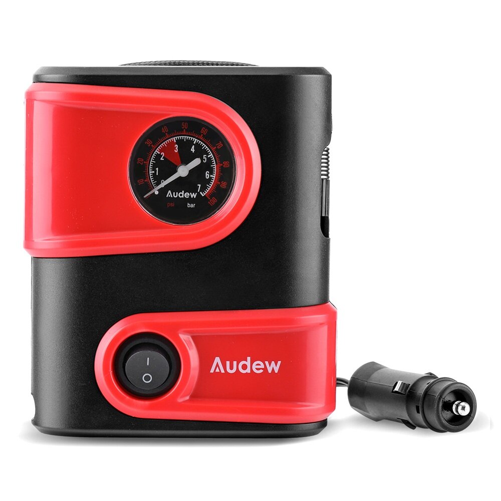 Andew 12V 100PSI 100W Portable Tire Inflator Electric Air Compressor Pump with...