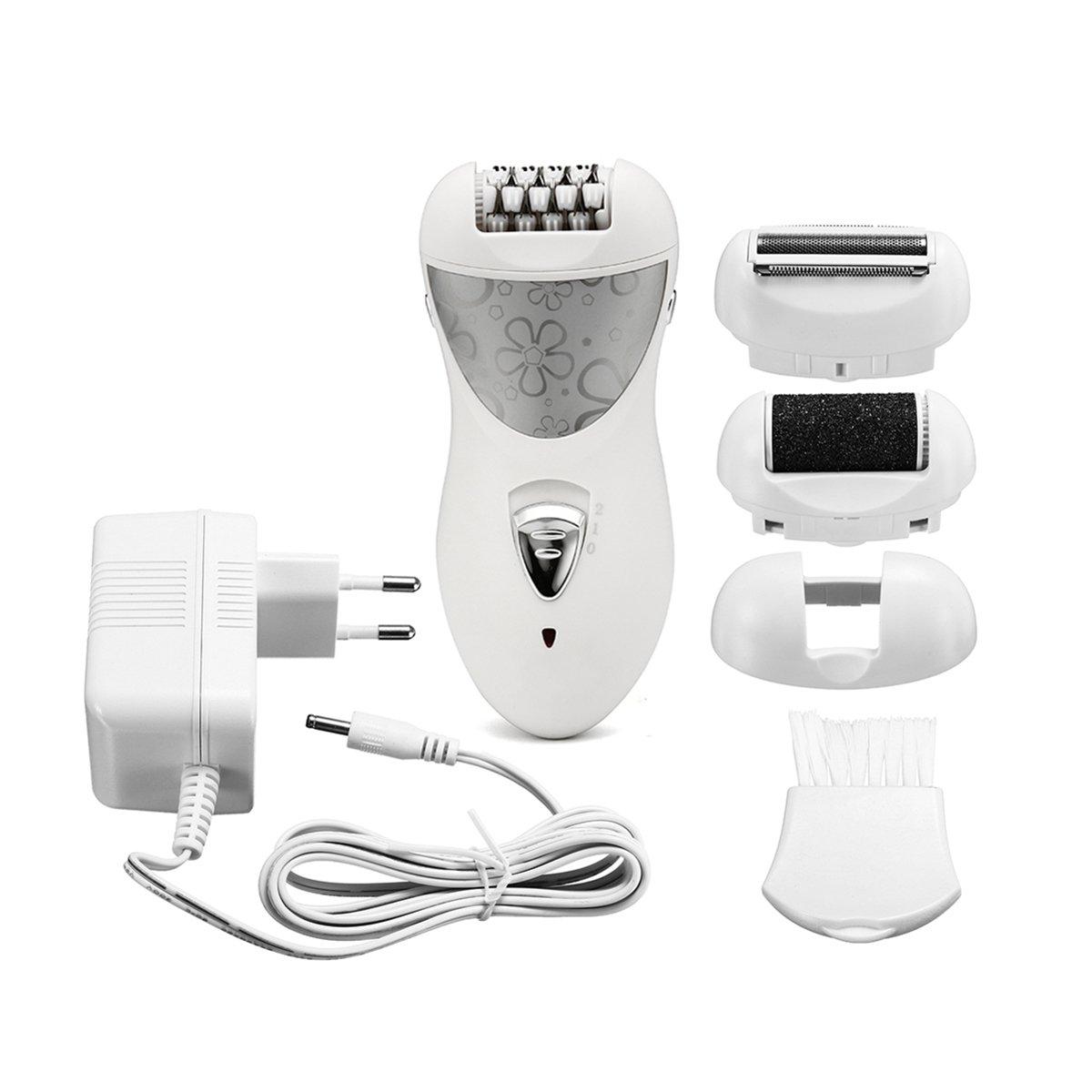 3in1 Rechargeable Electric Foot File Dead Skin Callus Remover Epilator Hair Remover Shaver Trimmer