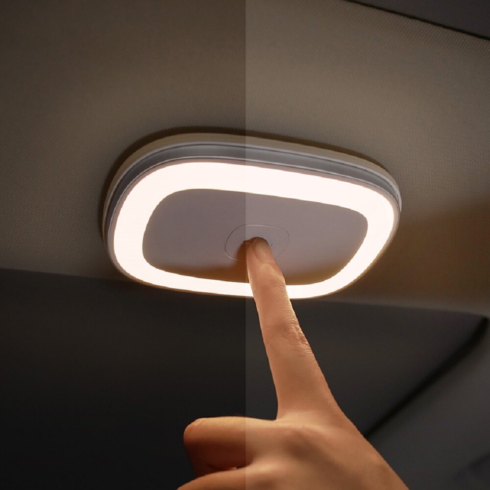 Baseus LED Night Light Car Touch Roof Light Ceiling Magnet Lamp Automobile Interior Reading Light US