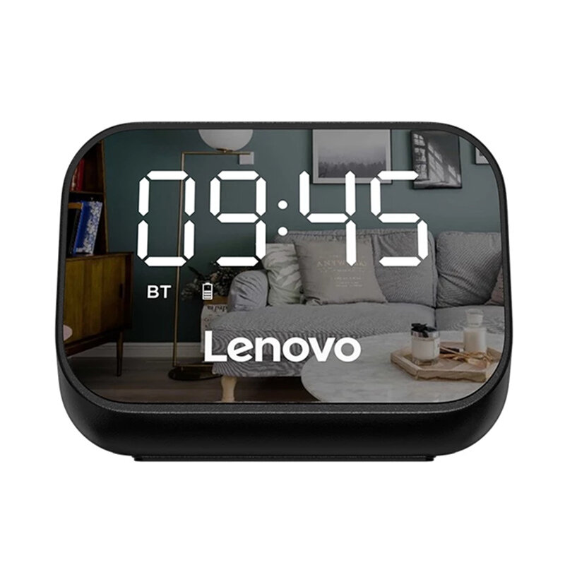 Lenovo TS13 Wireless bluetooth Speaker Alarm Clock Mirror Multifunction Speaker Stereo Surround Desk