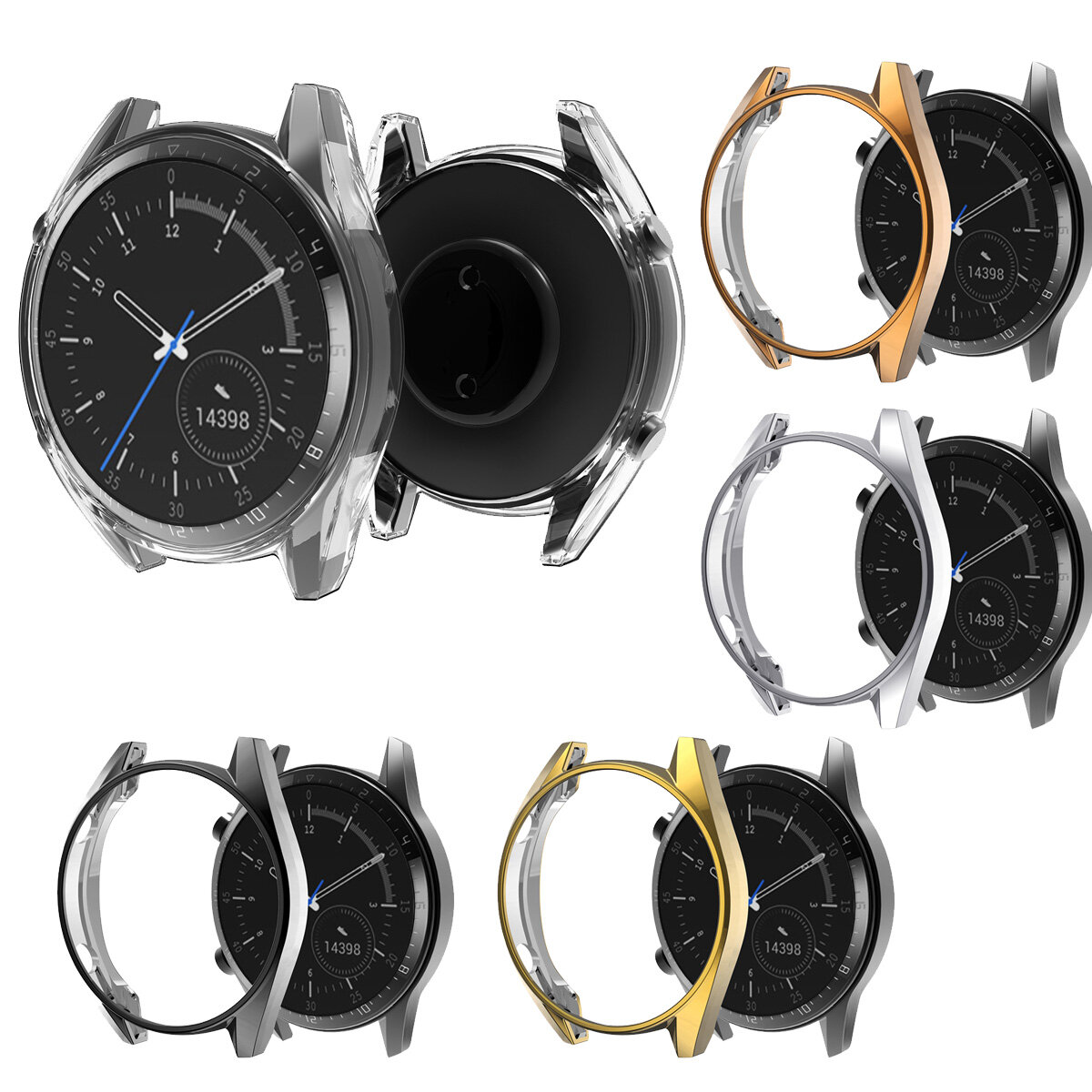 Bakeey Horlogekast met volledige beschermer Horlogekast voor Huawei horloge GT2