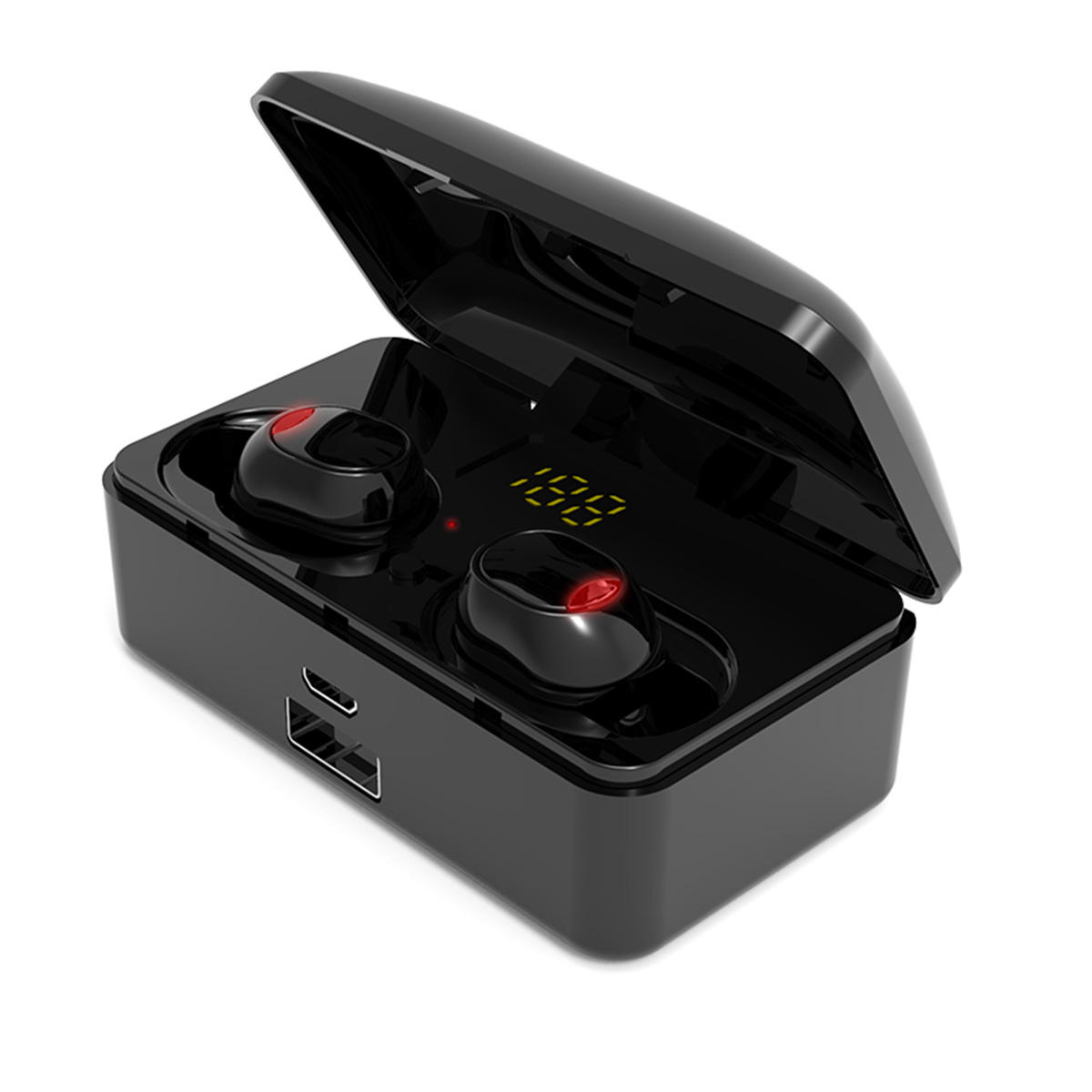 G10 TWS bluetooth 5.0 9D stereo oortelefoon draadloze IPX7 waterdichte led-display hoofdtelefoon Sma