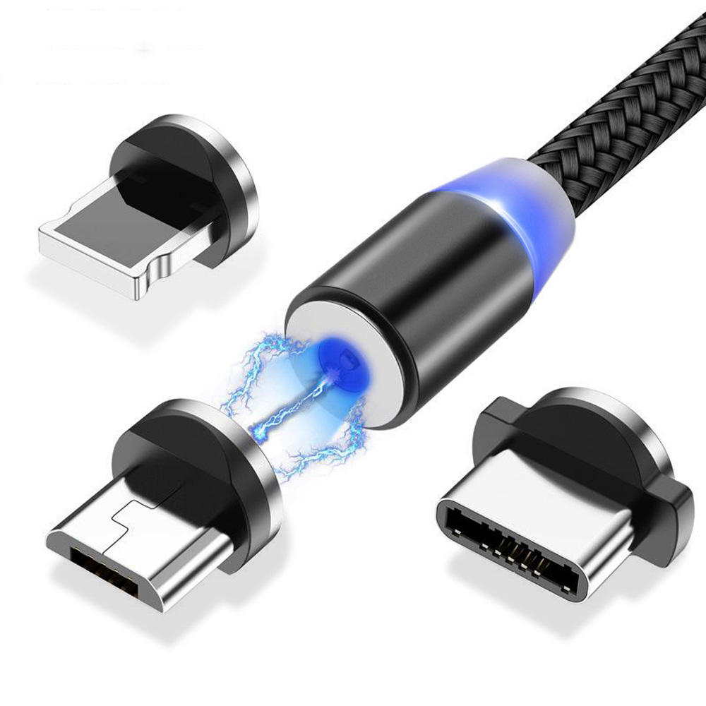 Bakeey 2.4A Type C Micro USB LED-indicator Snel opladen Datakabel voor Huawei P30 Pro Mate 30 Mi9 9P
