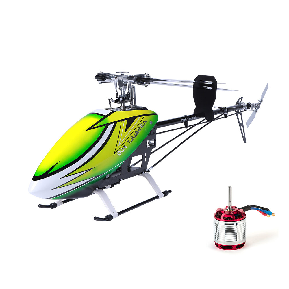 JCZK 700 DFC 6CH 3D Flying Shaft Drive RC Helicopter Kit With 530KV Brushless Motor