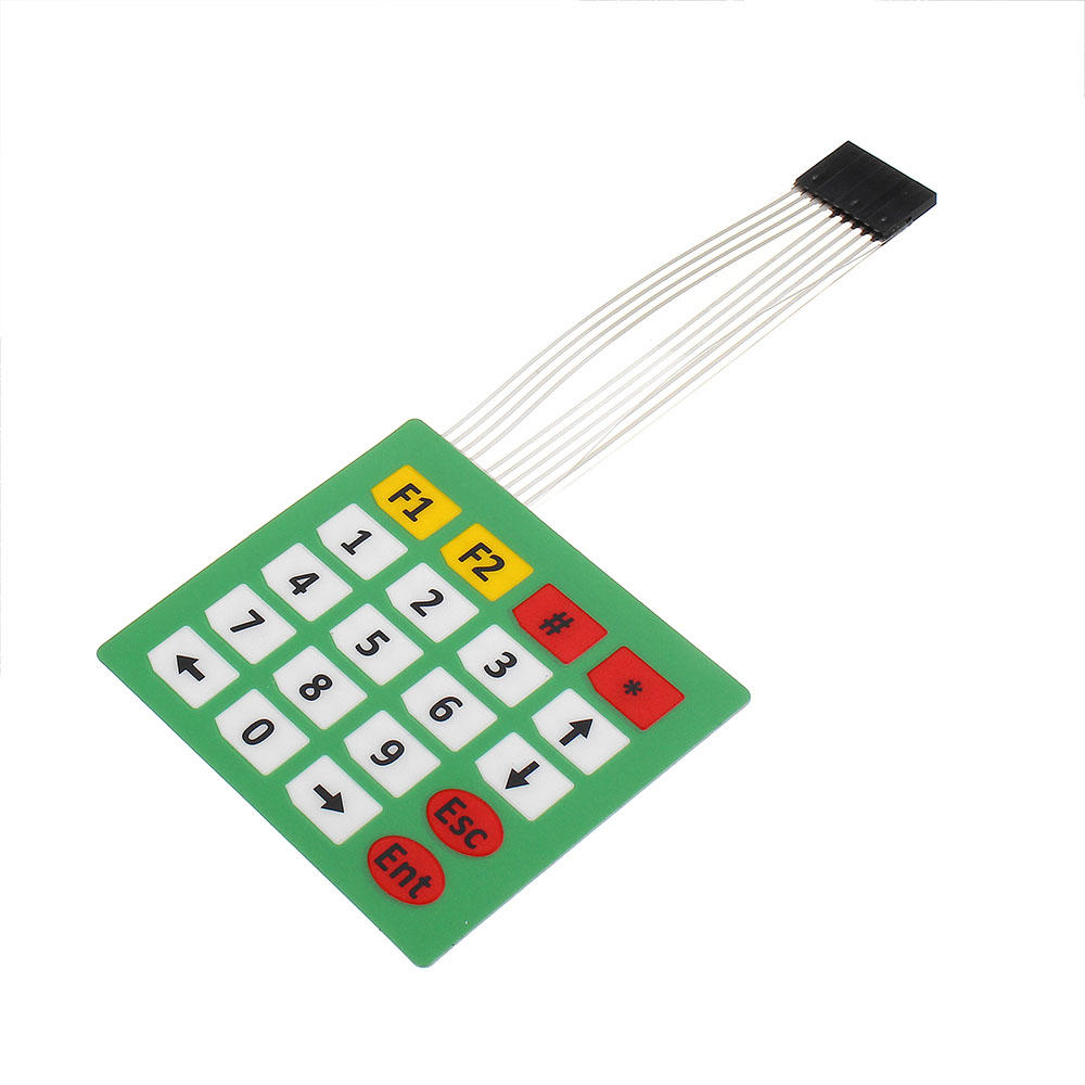 

5pcs 4x5 20 Button Display Membrane Switch Matrix Keyboard Button Control Panel with Light