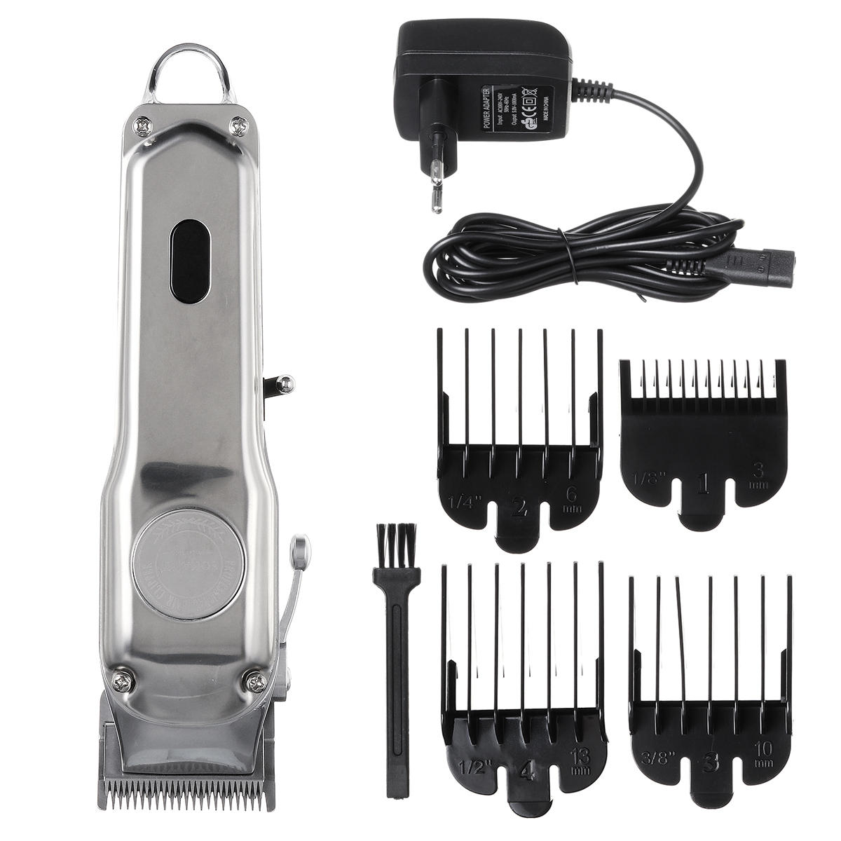

Professional Electric LED Rechargeable Hair Trimmer Cordless Hair Clipper Shaver with 4 Limit Combs