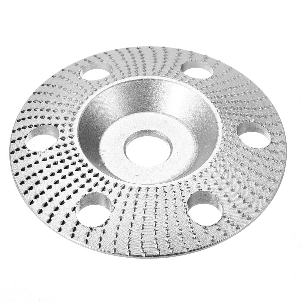 

Drillpro 100mm Tungsten Carbide See Through Wood Shaping Disc Bevel Carving Disc with Hole 16mm Bore Sanding Grinder Whe