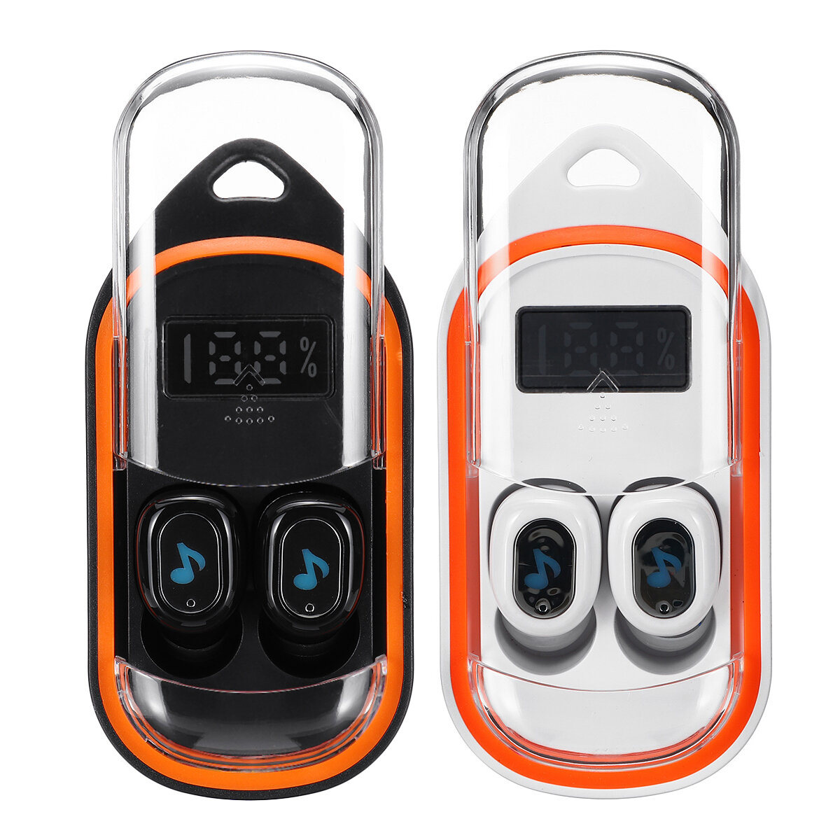 Draadloze stereo Bluetooth 5.0 oortelefoon Auto Pair IPX5 Waterdicht TWS Hoofdtelefoon met hanggesp